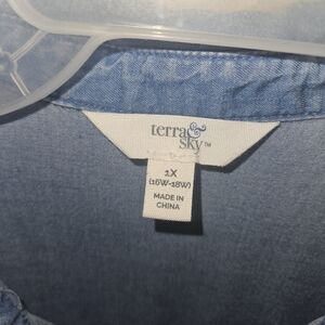 Terra & Sky Blue Blouse